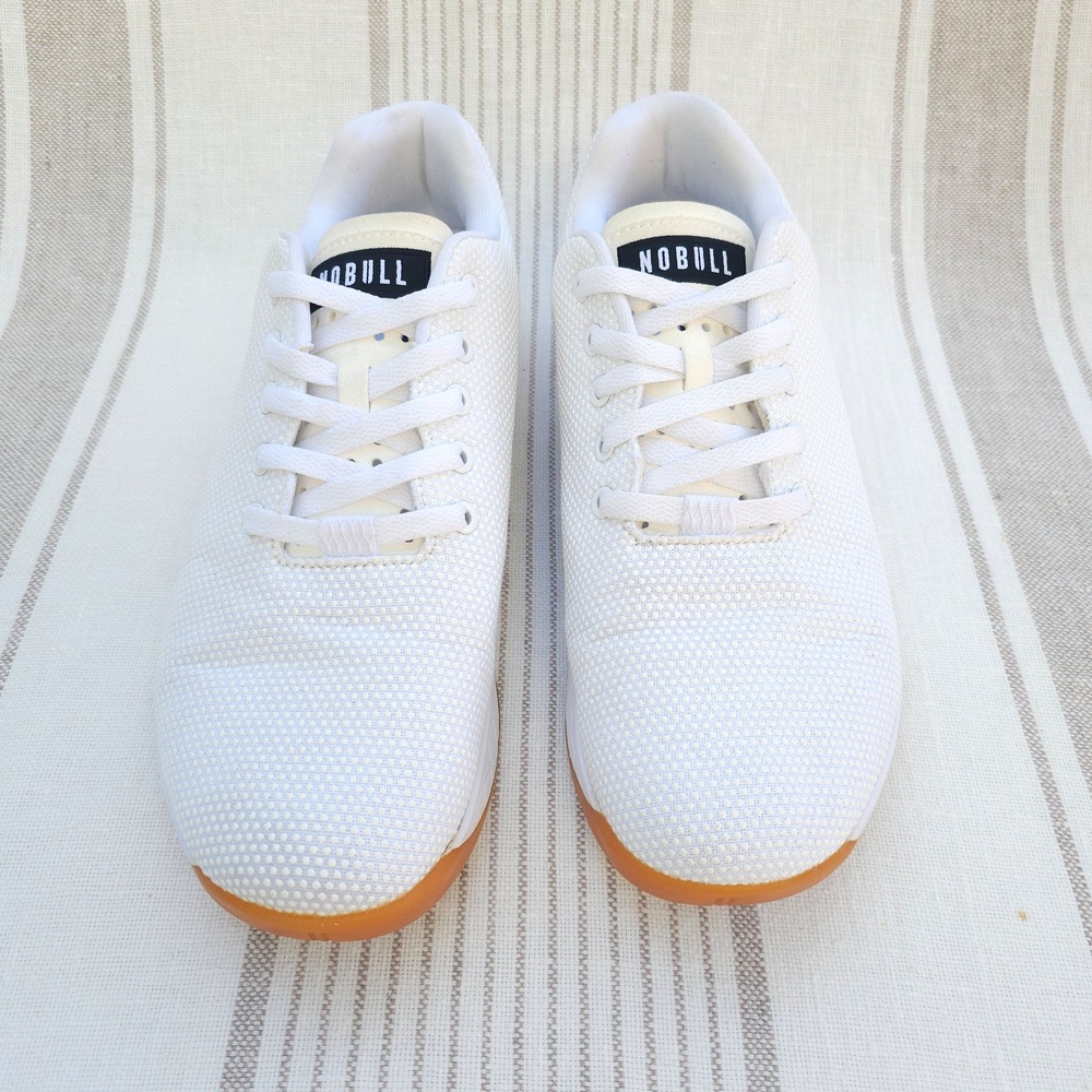 NOBULL Outwork Sneakers Shoes Mens 10.5 Stadium White SuperFabric Gum Sole